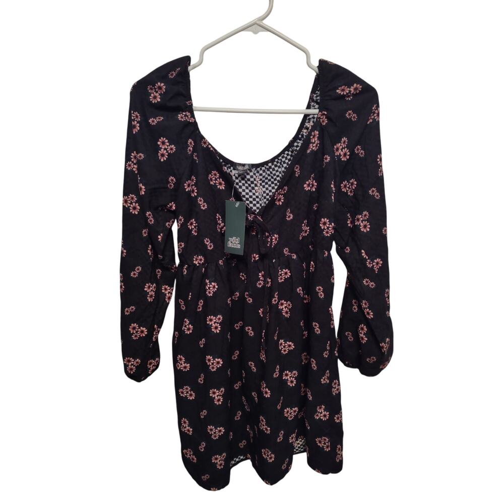 Wild Fable Black Floral Dressโ Small Bohemian Flowy